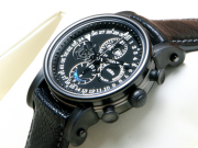 Cuervo Y Sobrinos "Pirata" Caribeno Barbanegra Complete Calendar Chronograph Watch