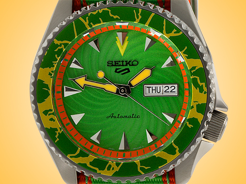 Seiko 5 X Street Fighter Limited Edition Blanka Automatic PVD-coated  Stainless Steel Watch...