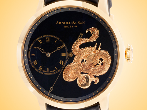 Arnold & Son Mtiers d'Art True Beat (TB) Dragon Limited-edition 18K Rose Gold Automatic Mens Watch 1ARAP.B04A.C120P