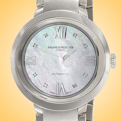 Baume & Mercier Promesse Automatic Stainless Steel Ladies Watch MOA10162