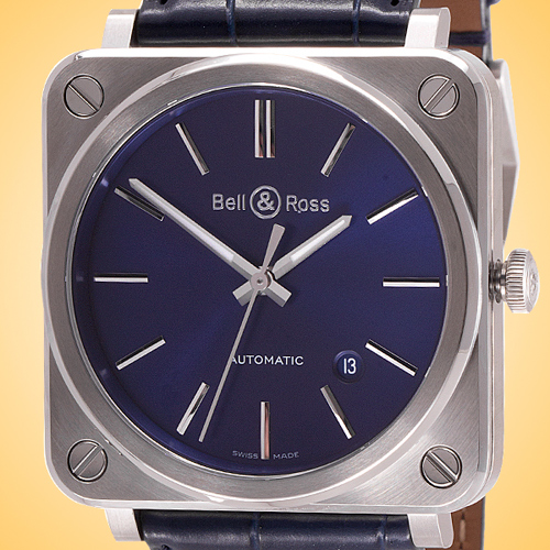 Bell & Ross Blue Steel Automatic Stainless Steel Men’s Watch BRS92 BLUST/SCR