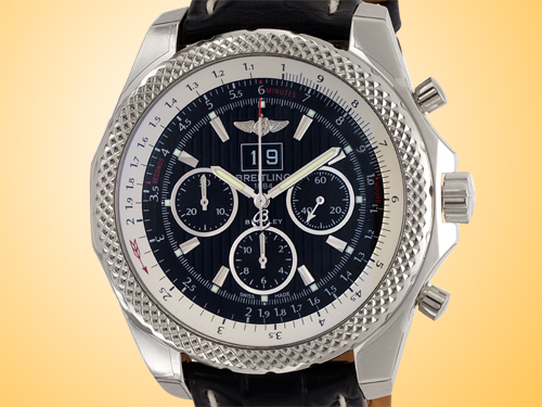 Breitling Bentley 6.75 Mens Automatic Stainless Steel Chronograph Watch A4436412/BE17-760P
