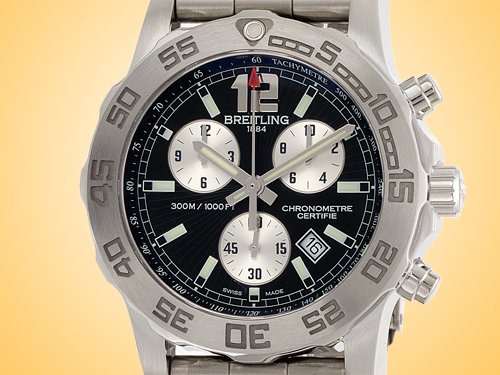 Breitling Aeromarine Colt 44 Chronograph II Stainless Steel Watch A7338710/BB49-157A