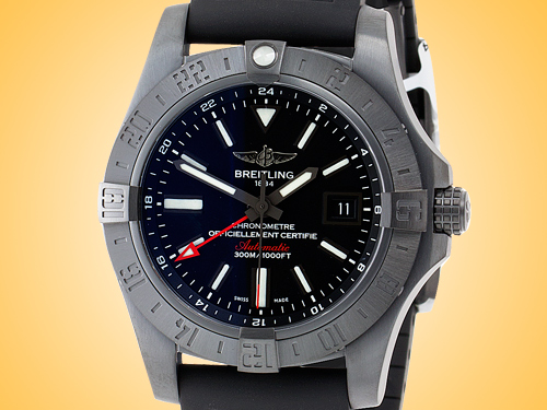 Breitling Avenger II GMT Automatic Blacksteel Men's Watch M3239010/BF04-153S