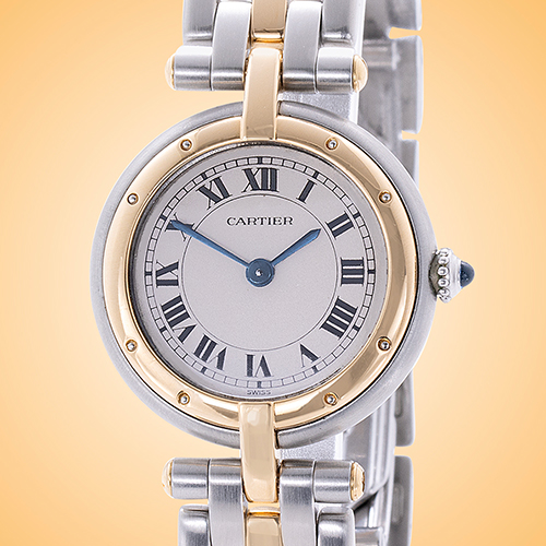 Cartier Panthere Small Size Quartz 18K Yellow Gold / Stainless Steel Ladies Watch 166920