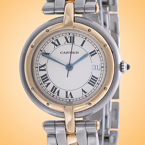Cartier Panthere Vend�me Quartz Ladies Stainless Steel / 18K Yellow Gold Watch 183964