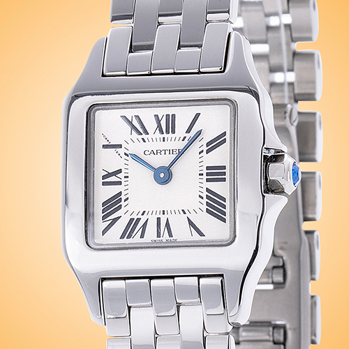 Cartier Santos Demoiselle Ladies Quartz Stainless Steel Watch W25064Z5