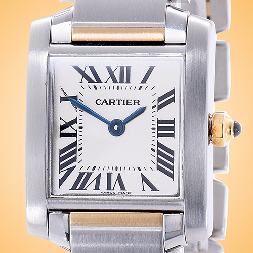 Cartier Tank Francaise Quartz Stainless Steel Ladies Watch W51007Q4