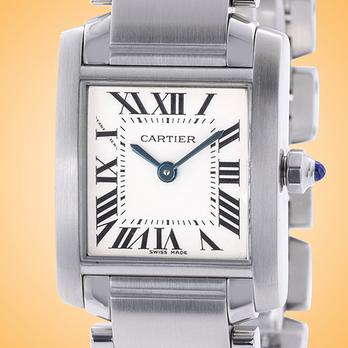  Cartier Tank Francaise Quartz Stainless Steel Ladies Watch W51008Q3 