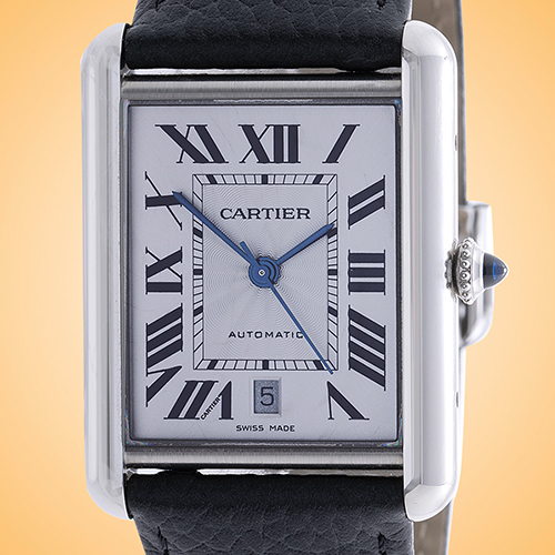 Cartier Tank Must Automatic Stainless Steel Mens Watch WSTA0040