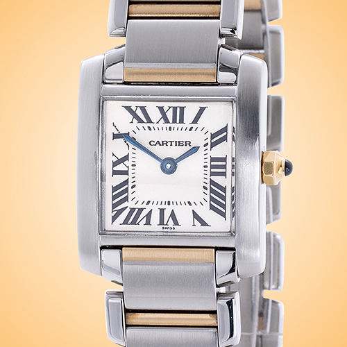 Cartier Tank Francaise Quartz Stainless Steel Ladies Watch W51007Q4