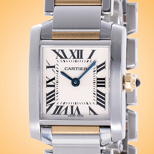 Cartier Tank Francaise Quartz Stainless Steel Ladies Watch W51007Q4 