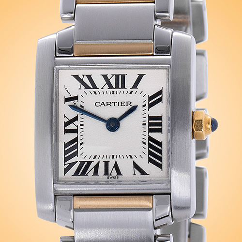 Cartier Tank Francaise Quartz Stainless Steel Ladies Watch W51007Q4