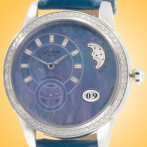 Glashutte Original PanoMatic Luna Automatic Ladies Stainless Steel Watch 1-90-12-03-12-02