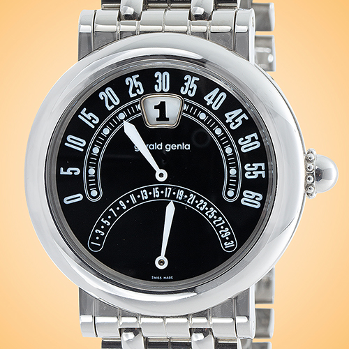 Grald Genta BiRetro Jump Hour Automatic Stainless Steel Watch G3734