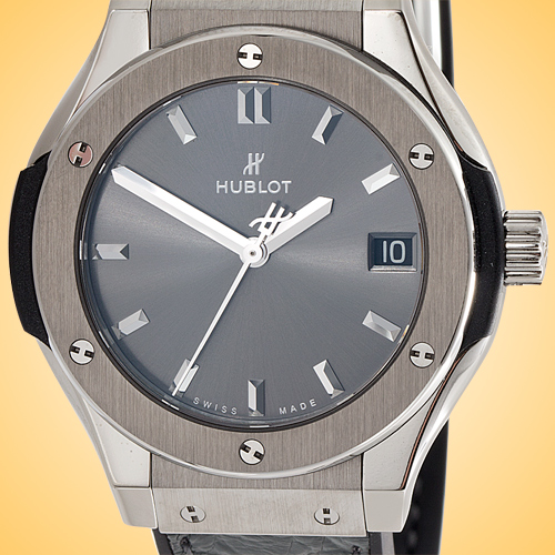 Hublot Classic Fusion 33 mm Ladies Quartz Titanium Watch 581.NX.7071.LR