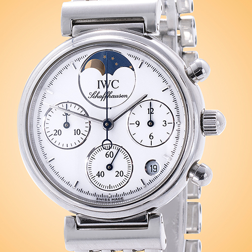 IWC Kleine Da Vinci MechaQuartz Chronograph Moon Phase Ladies Watch IW3736-06