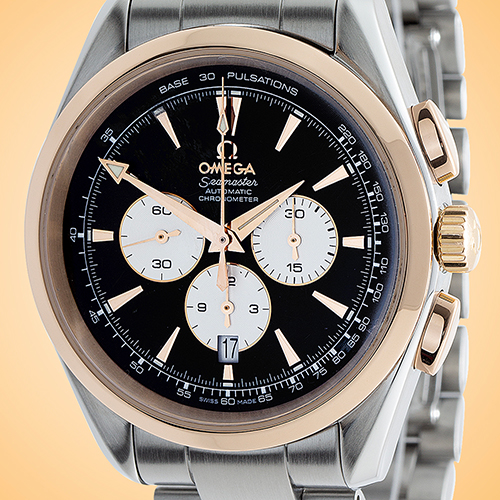 Omega Seamaster Aqua Terra Automatic Chronograph Men's 18K Rose Gold / Stainless Steel Watch 221.20.42.40.01.002