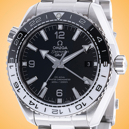 Seamaster Planet Ocean 600M GMT Automatic Chronometer Stainless Steel Men's Watch 215.30.44.22.01.001