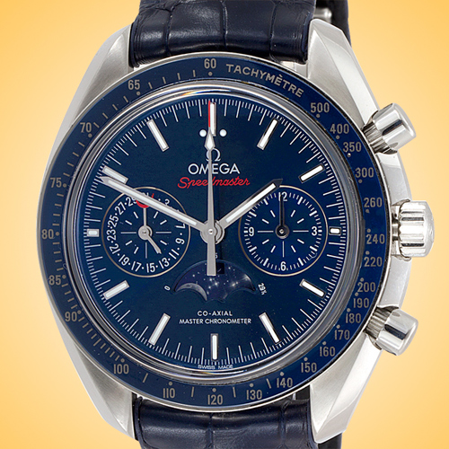 Omega Speedmaster Moon Phase Co-Axial Master Chronometer Automatic Chronograph Stainless Steel Mens Watch 304.33.44.52.03.001