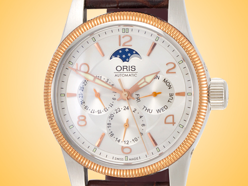 Oris Big Crown Moon Phase Mens Automatic Stainless Steel Watch 581 7627 4361LS