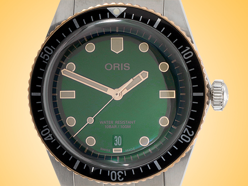 Oris Divers Sixty-Five 40 mm Green Dial Automatic Stainless Steel Men’s Watch 01 733 7707 4357-07 8 20 18