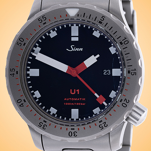 Sinn U1 Automatic Submarine Steel Diver Men's Watch 1010