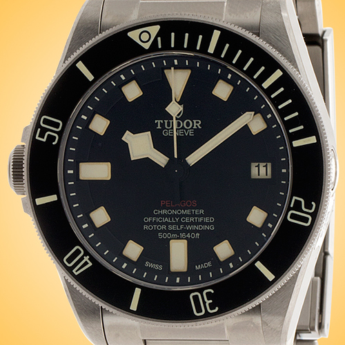 Tudor Pelagos LHD Mens Automatic Titanium and Stainless Steel Watch M25610TNL-0001
