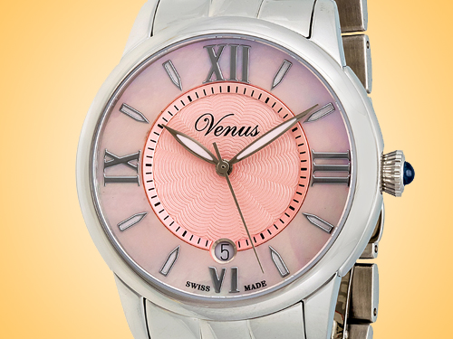 VENUS of Switzerland Impetus Collection Date Ladies Watch Model: VE-3116A1-4R6-B1