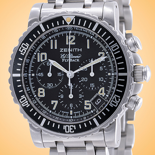 Zenith Rainbow El Primero Flyback Chronograph Stainless Steel Men's Watch 02-0470-405/25M480
