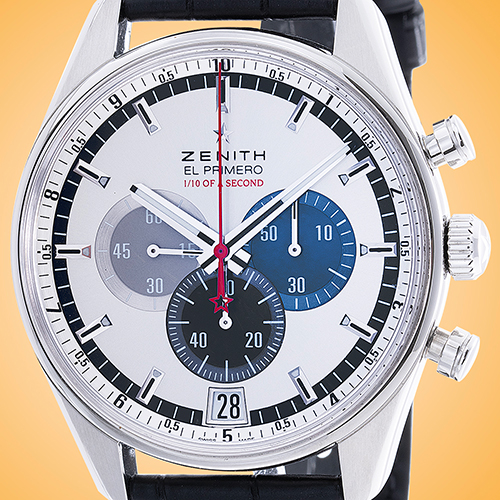 Zenith El Primero Striking 10th Automatic Chronograph Stainless Steel Men's Watch 03.2041.4052/69.C496