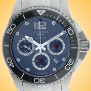  Longines HydroConquest 43 mm Automatic Chronograph Stainless Steel Mens Watch L3.883.4.76.6