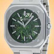 Bell & Ross BR 05 Skeleton Green Dial Automatic Stainless Steel Men's Watch BR05A-GN-SKST/SST