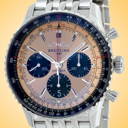 Breitling Navitimer B01 Chronograph 43 Automatic Stainless Steel Mens Watch AB0138241K1A1