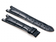Cartier Black-Colored Shiny Genuine Alligator Strap 110 x 80 mm