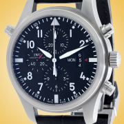 IWC Pilot Double Chronograph (Doppelchronograph) Automatic Stainless Steel Men’s Watch IW3778-01