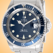 Tudor Submariner Automatic Stainless Steel Blue Dial Vintage Men's Watch 79090