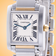 Cartier Tank Francaise Quartz Stainless Steel Ladies Watch W51007Q4