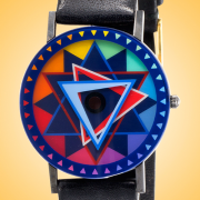 Movado Love Star Collection Watch Designed in Collaboration with Yaacov Agam