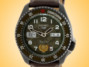 Seiko 5 X Street Fighter Limited Edition Guile Automatic PVD-coated Stainless Steel Watch SRPF21K1
