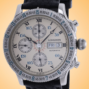 Longines Lindbergh Hour Angle Automatic Chronograph Stainless Steel Men's Watch 674.52.32