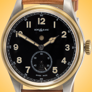 Montblanc 1858 Collection Dual Time Automatic Stainless Steel / Bronze Mens Watch 116479