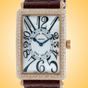  Franck Muller Long Island 18K Rose Gold Diamonds Watch 1002 QZ D