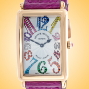  Franck Muller Long Island Magic Color 18K Rose Gold Watch 1002 QZ MAGIC COLOR