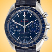 Omega Speedmaster Moon Phase Co-Axial Master Chronometer Automatic Chronograph Stainless Steel Mens Watch 304.33.44.52.03.001