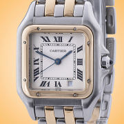 Cartier Panth�re Medium Size Date 18K Yellow Gold / Stainless Steel Quartz Ladies Watch W25028B6