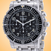 Zenith Rainbow El Primero Flyback Chronograph Stainless Steel Men's Watch 02-0470-405/25M480