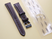 Breitling Brown with White Stitching Calf Leather 16 x 14 mm Strap with Steel Tang Buckle Style 410X